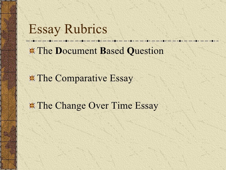 Ap World Comparative Essay Thesis