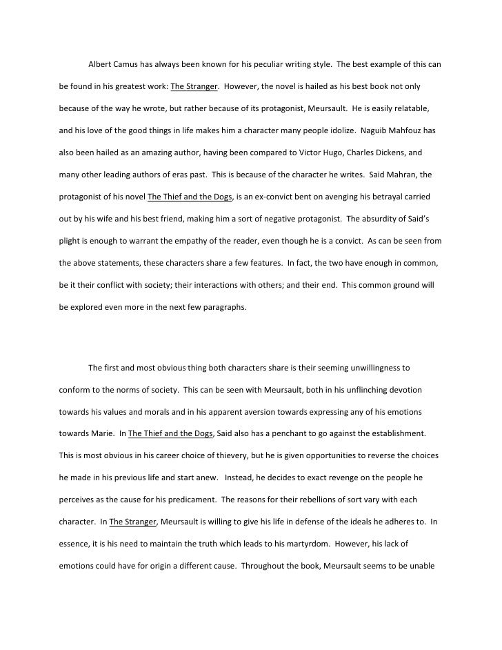 World literature essay ib format