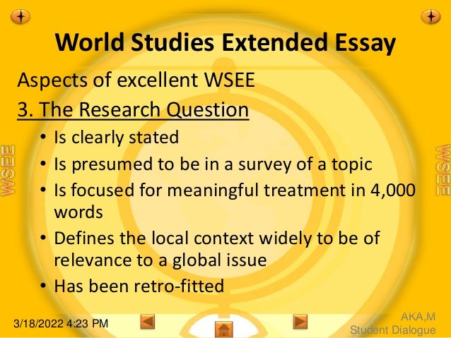 extended essay extended essay