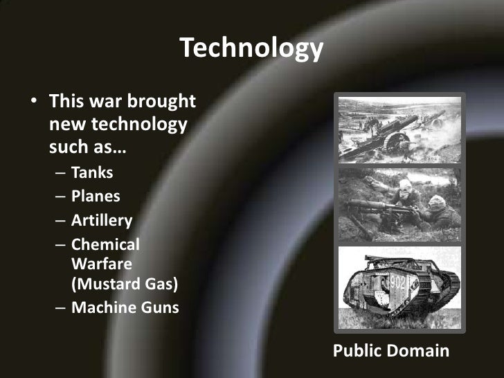 Technology of world war one