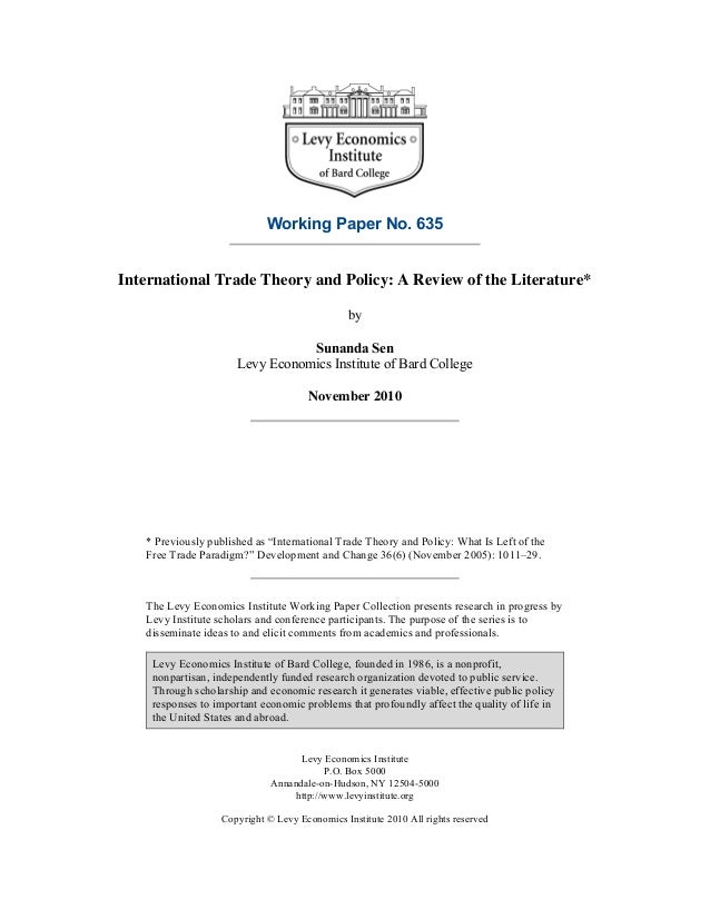 essay international trade The purpose of this paper is to prepare a speech that will be provided to a number of reporters that are not well versed with economics in this paper i will put. essay international trade The purpose of this paper is to prepare a speech that will be provided to a number of reporters that are not well versed with economics in this paper i will put.