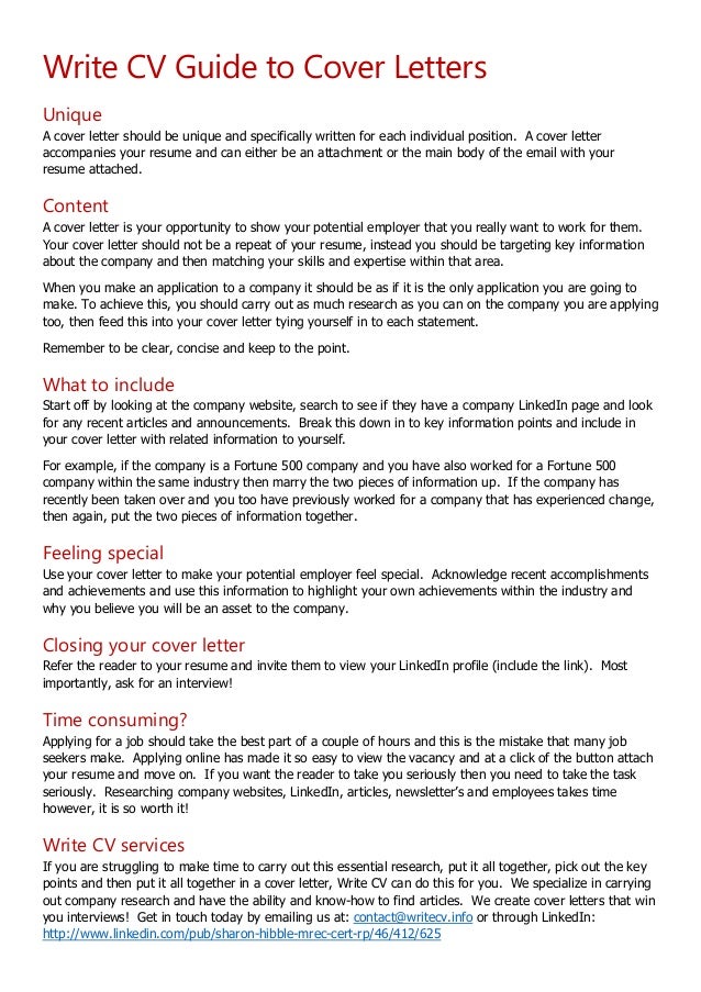 write cv guide to cover letters cover letter guide