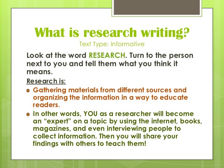 Lesson plan writing a research paper
