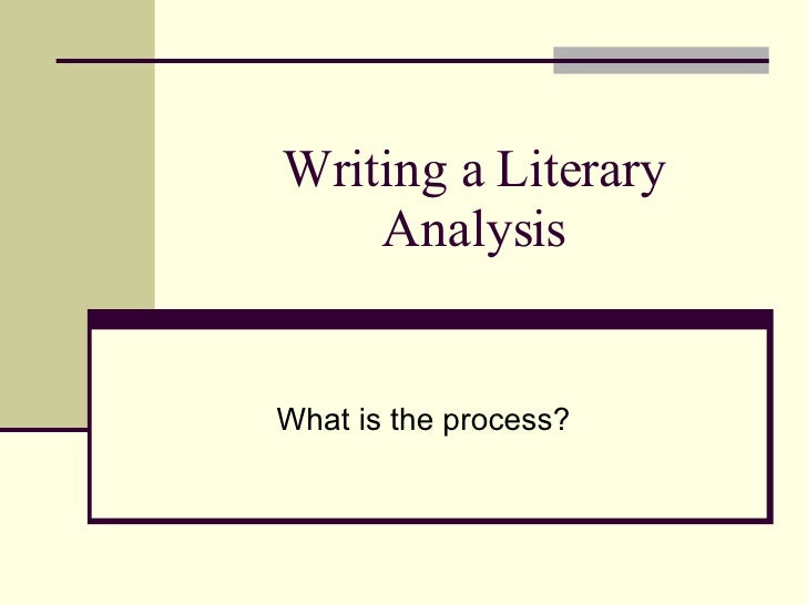 Literary analysis paper format