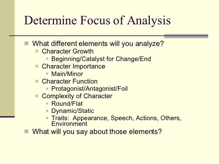 Components of a literary analysis essay