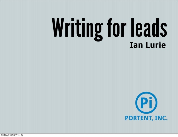 Writing for online