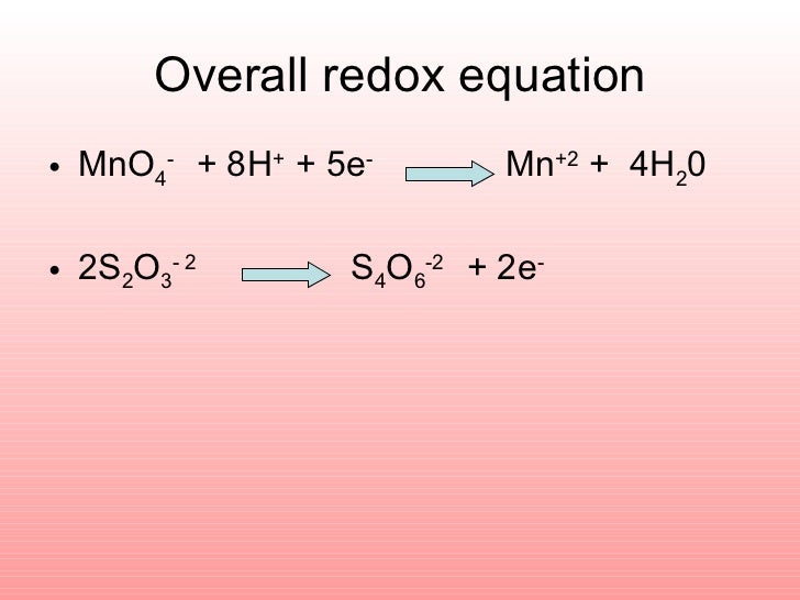 How to do redox picture