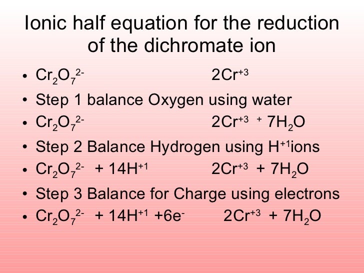 Writing More Complex Redox Equations