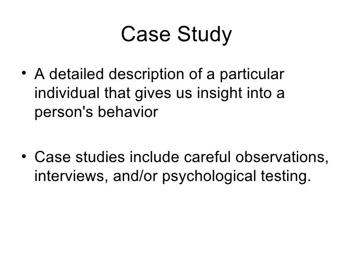 Writing case studies psychology