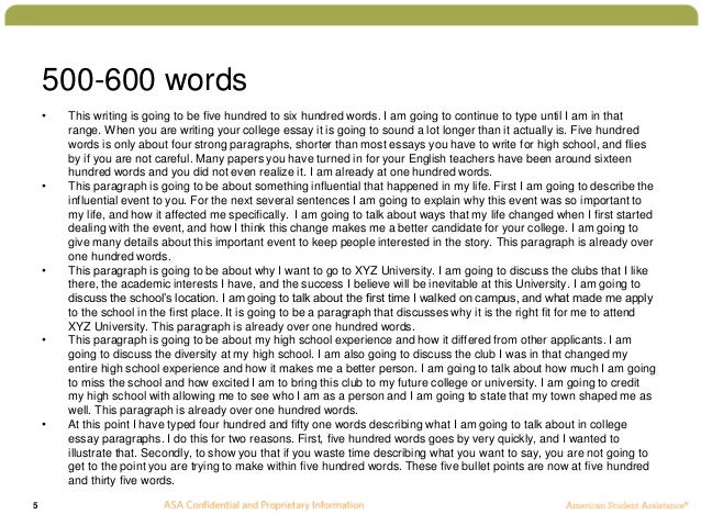 How to write 600 words essay