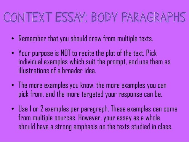 Example of a text response essay