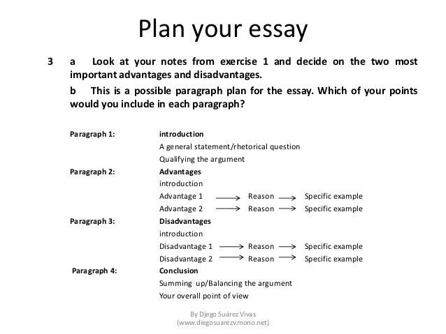 Writing a good essay plan