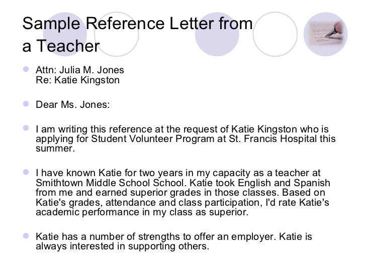 Reference Letter For Teacher Assistant