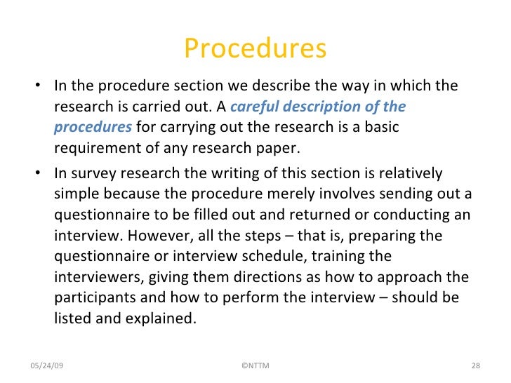Procedure writing good essay