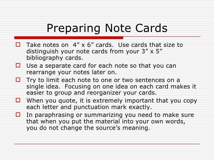 How to prepare a bibliography