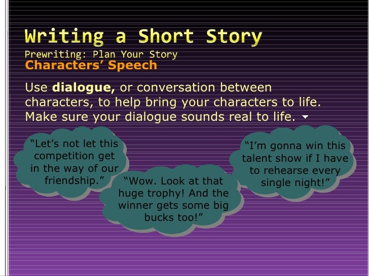 Help writing short stories