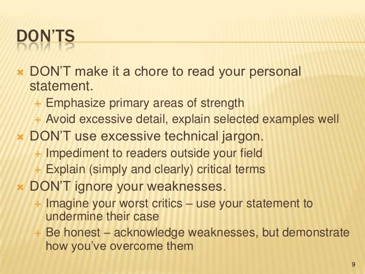 Personal statement examples high school students