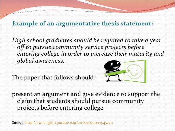 Writing a thesis statement junior high