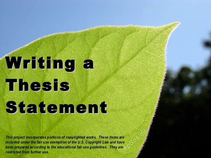 directly stated thesis directly stated thesis