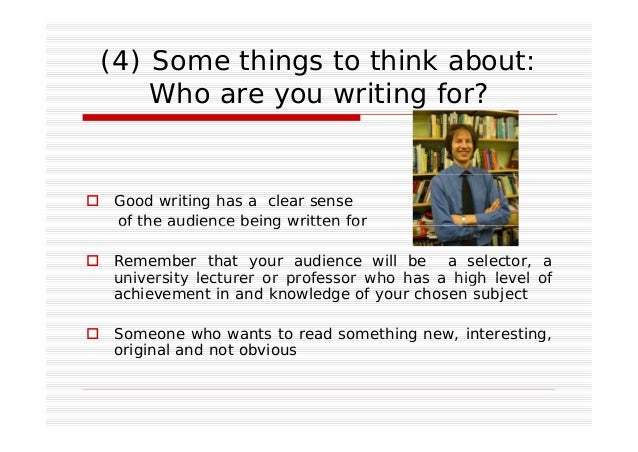 Personal statement opening