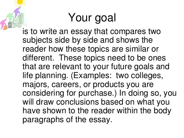 Write A Comparison Essay
