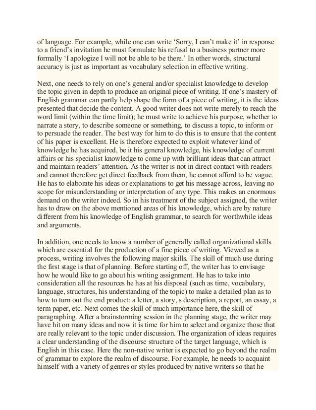 English essay - Monash University