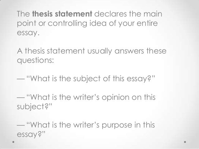 Critical lens essay thesis statement