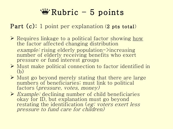 Ap bio essay rubrics 2002