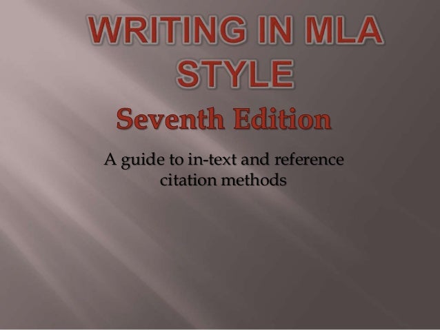 MLA Format Research Paper Example