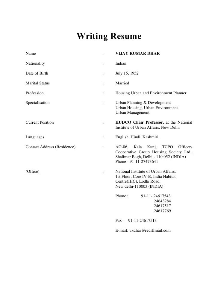 Executive resume writing services dc