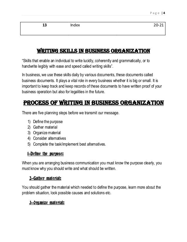 Organizational skills examples for cover letter