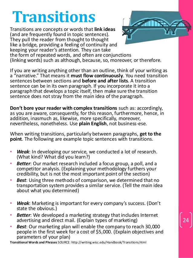 good transitions for essays