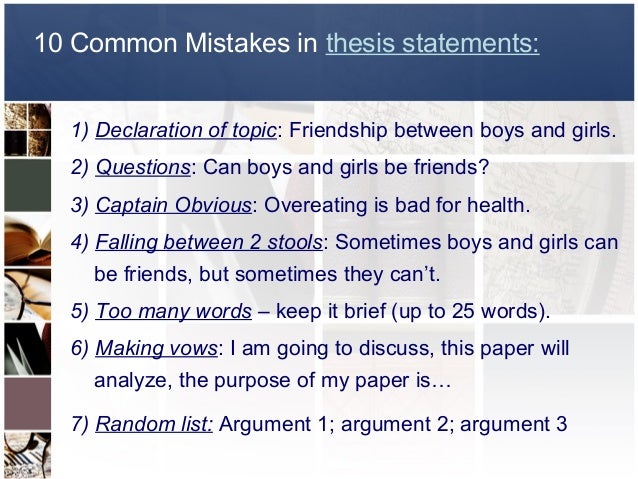 Thesis statement for friendship essay