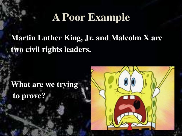 Martin luther king and malcolm x. | a research paper