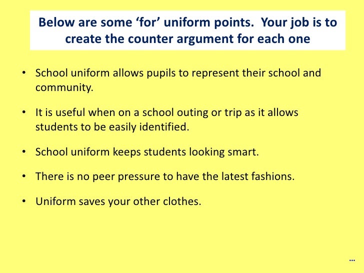 arguments for and against school uniform essay school uniforms essay