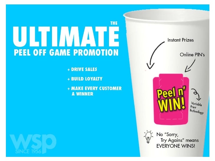 The Ultimate Peel Off Game Promotion