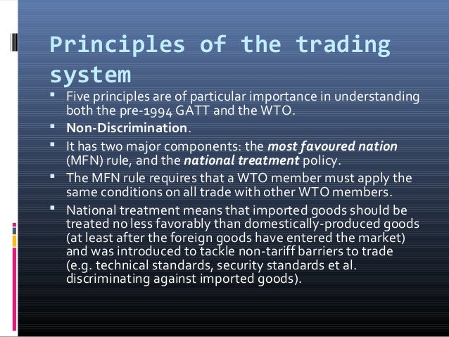 Gatt trading system