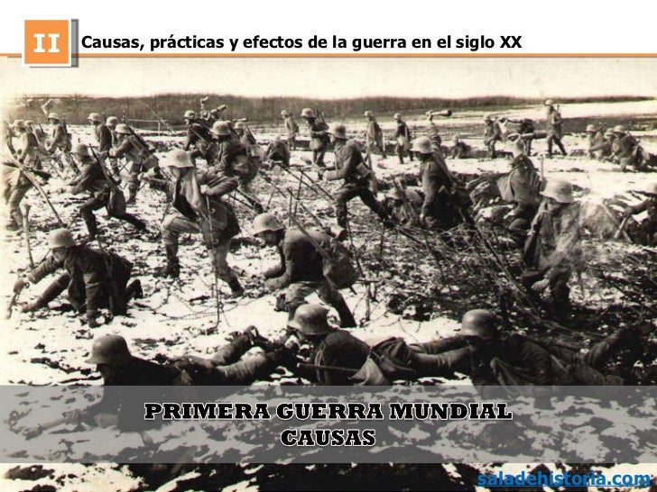 CAUSAS DE LA 1RA GUERRA MUNDIAL causas de la 1ra guerra mundial: