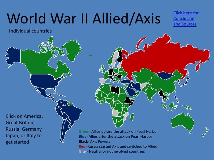 World War 2 Alliances Map World war ii a