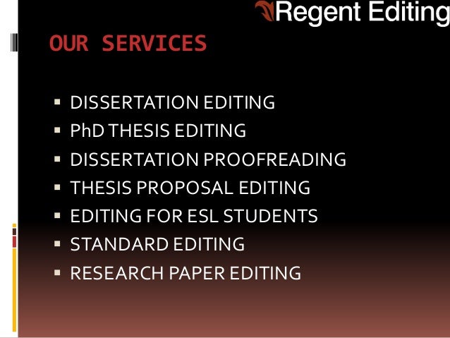 Phd thesis editing uk