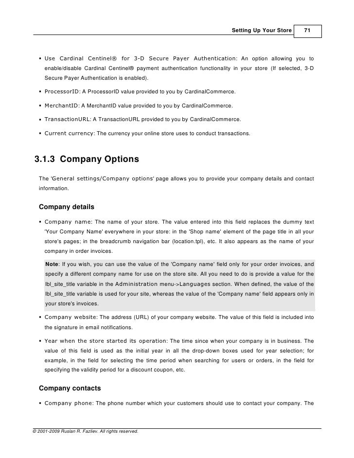 xcart manual version 3 instruction