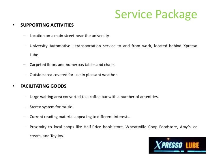 how are the distinctive characteristics of a service operation illustrated by xpresso lube How are the distinctive characteristics of a service operation illustrated by xpresso lube characterize xpresso lube in regard to the nature of the service act, the relationship with customers, customization and judgment, the nature of demand and supply, and the method of service delivery. how are the distinctive characteristics of a service operation illustrated by xpresso lube How are the distinctive characteristics of a service operation illustrated by xpresso lube characterize xpresso lube in regard to the nature of the service act, the relationship with customers, customization and judgment, the nature of demand and supply, and the method of service delivery.