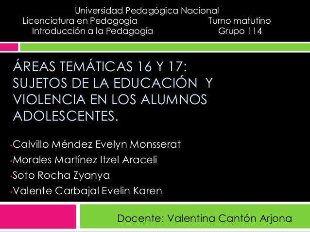 VIOLENCIA EN EDUCACION violencia en educacion:
