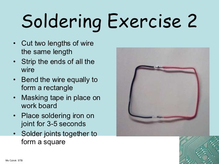 Y8 Soldering Exercises And Safety