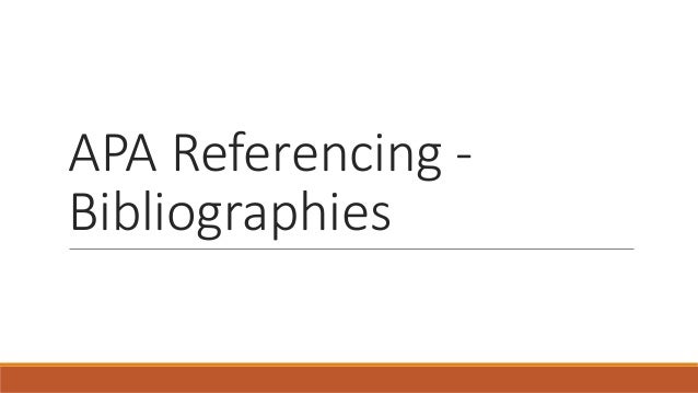 apa bibliographies apa bibliographies