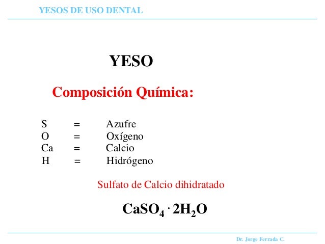UNMSM- BIOMATERIALES YESOS DENTALES