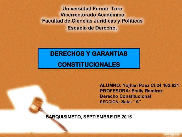Saia+Barquisimeto ... ConstitucionalSECCIÓN: Saia- “A”BARQUISIMETO, SEPTIEM