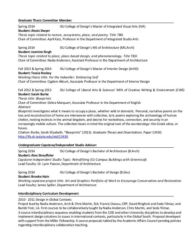 How To List Dissertation On Cv Resumes Curriculum Vitae The
