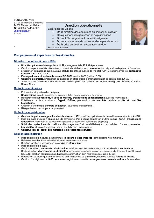 modele cv gestionnaire immobilier