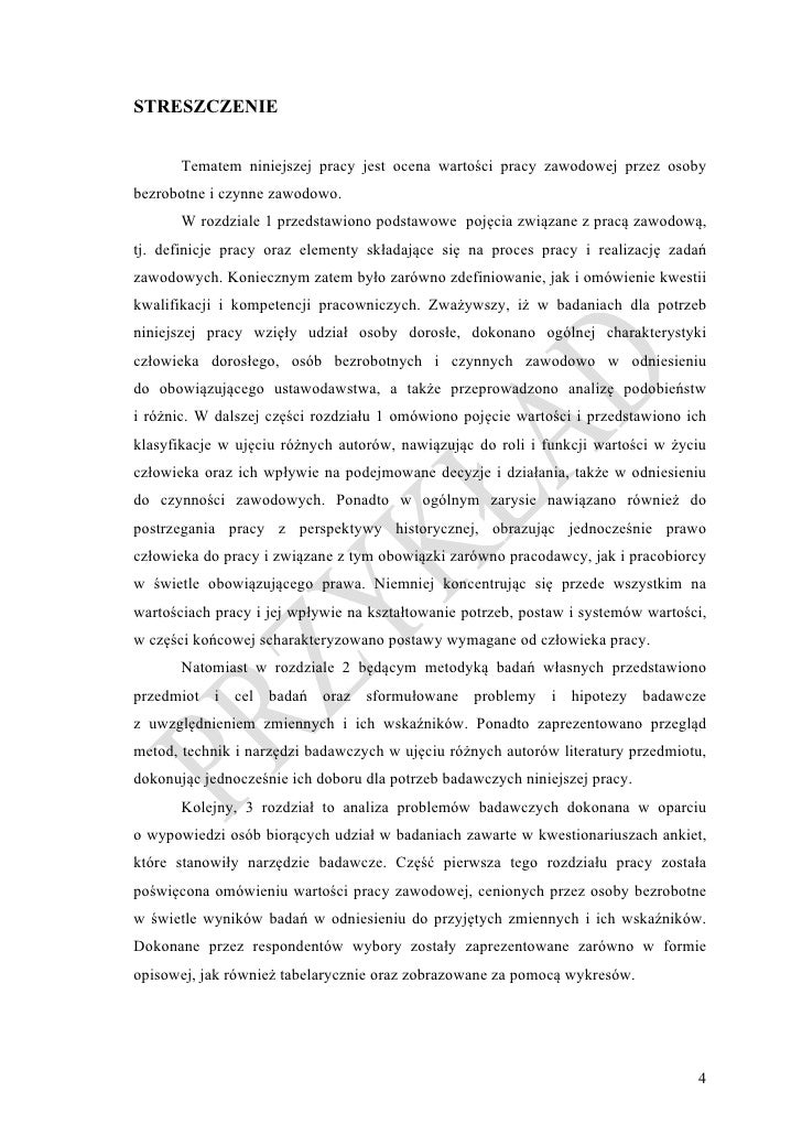 Zakończenie przykład